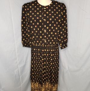 Vintage Berlin Originals Dotted Long Sleeved Dress